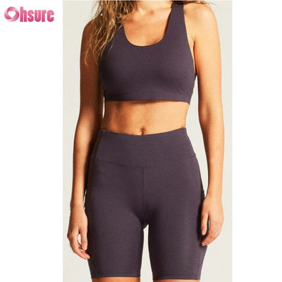 Nova Roupa Desportiva Personalizada de Alta Qualidade para Yoga, Shorts Esportivos ao Ar Livre, Logotipo Personalizado, Fitness, Sutiã de Yoga Sexy com Costas Cruzadas