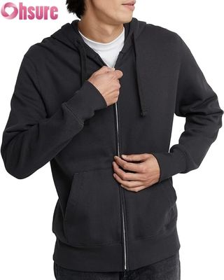 Logotipo personalizado de alta qualidade camisola de capota masculina calças de sucesso Traje conjunto cinza padrão sólido bolsos de algodão estilo simples simples
