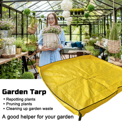 Saco de Lona Reutilizável Impermeável para Folhas de Jardim Litong Garden Waste PE Tarpaulin Sheet