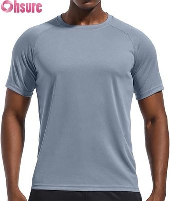 T-shirt esportivo masculino Quente Seco Ginásio Treino Fitness Top Activwear respirável OEM ODM fabricante