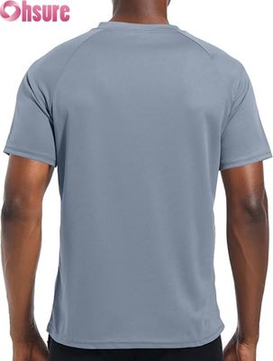 T-shirt esportivo masculino Quente Seco Ginásio Treino Fitness Top Activwear respirável OEM ODM fabricante