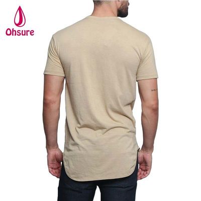 Roupa de Exercício Casual com Estampa de Malha e Suporte Muscular para Homens, Tecido de Bambu, Camiseta de Boxe com Estampagem