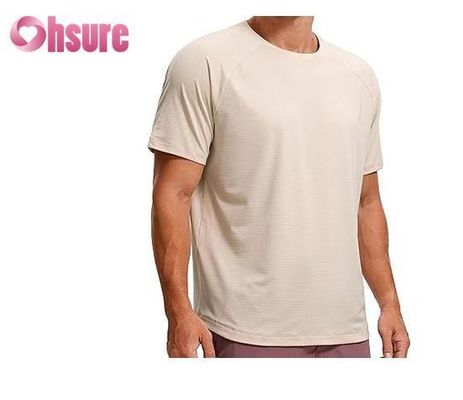 Roupa de Exercício Casual com Estampa de Malha e Suporte Muscular para Homens, Tecido de Bambu, Camiseta de Boxe com Estampagem