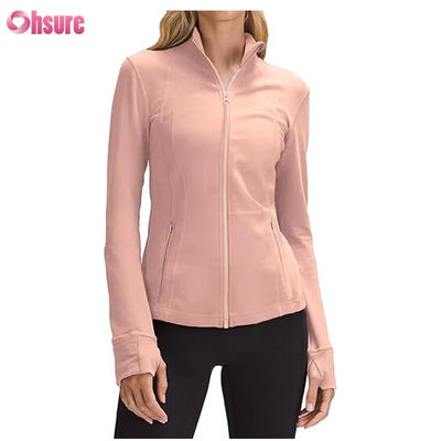 Logotipo Personalizado Nova Moda Cor Sólida Bolso Pullover Zíper Lazer Esportes Fitness Moletom OEM Alta Qualidade para Mulheres