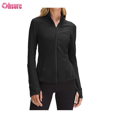 Logotipo Personalizado Nova Moda Cor Sólida Bolso Pullover Zíper Lazer Esportes Fitness Moletom OEM Alta Qualidade para Mulheres
