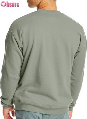 Moletom Básico Masculino com Gola Redonda | Fleece Liso | Logotipo Personalizado OEM
