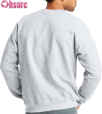 Moletom Básico Masculino com Gola Redonda | Fleece Liso | Logotipo Personalizado OEM