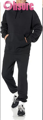 Moletom com capuz de algodão de alta qualidade para homens, sob medida, para treino, tecido de jersey essencial, padrão liso, gola com capuz