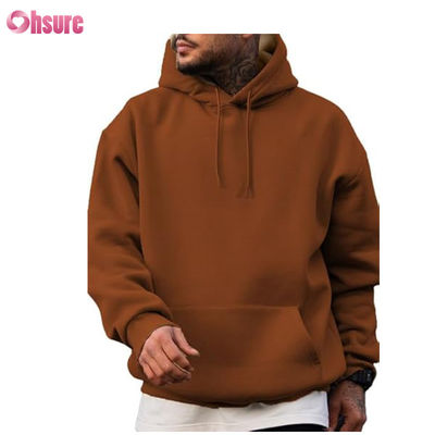 Capuz de tecido amigável Capuz de algodão de alta qualidade Pullover de grande porte Slim Homem simples Capuz