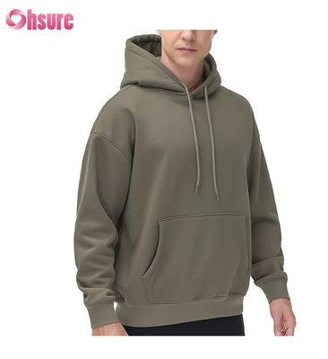 Capuz de tecido amigável Capuz de algodão de alta qualidade Pullover de grande porte Slim Homem simples Capuz
