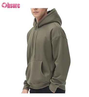 Capuz de tecido amigável Capuz de algodão de alta qualidade Pullover de grande porte Slim Homem simples Capuz