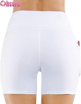 Calções de ioga de cintura alta para mulheres Controle de barriga Scrunch Butt Treino de ciclismo Calças curtas de atividade personalizadas