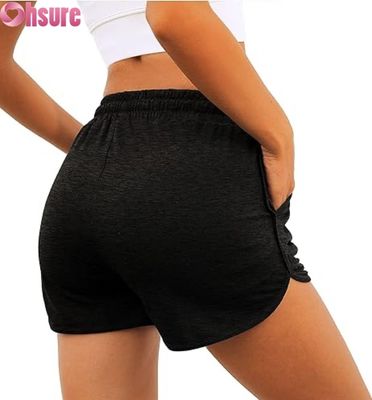 Shorts esportivos femininos de cintura alta | Shorts para academia, ioga, corrida e treino | Fitness respirável de secagem rápida