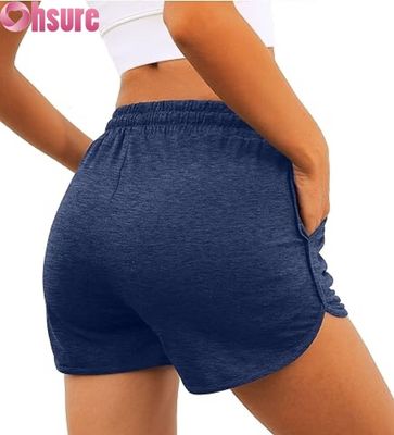 Shorts esportivos femininos de cintura alta | Shorts para academia, ioga, corrida e treino | Fitness respirável de secagem rápida