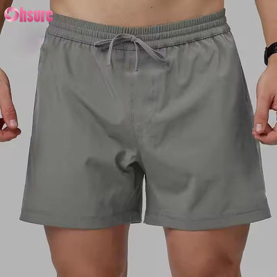 Custom High Quality Nylon Spandex Split Hem Dupla Camada 5 em Esporte 2 em 1 Ginásio Shorts de corrida para homens