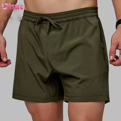 Custom High Quality Nylon Spandex Split Hem Dupla Camada 5 em Esporte 2 em 1 Ginásio Shorts de corrida para homens