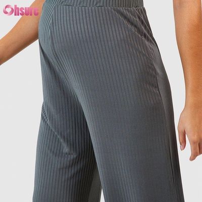 Calças de pista Tecido de ginástica Roupas de corrida retas Calças de corrida soltas Calças de corrida mulheres retas Grávida Corrida Calças de corrida Tecido de tricô Casual