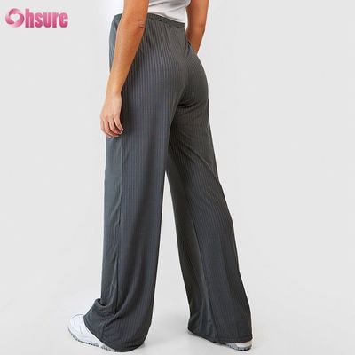 Calças de pista Tecido de ginástica Roupas de corrida retas Calças de corrida soltas Calças de corrida mulheres retas Grávida Corrida Calças de corrida Tecido de tricô Casual