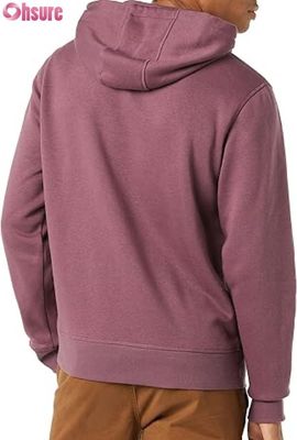 Homens Casual Solid Color Long Sleeve Pullover Hoodie com Drawstring Sports Pocket Customizado Fashion Sweatshirt