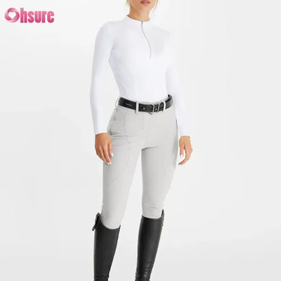 2024 Feminino Estilo Único Impressão Personalizada Exterior Equitação Equitação Show Camisa Respirável Calças Nova Chegada