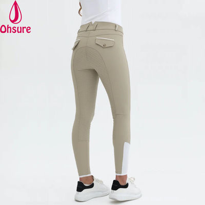 Logotipo personalizado Calças de equitação Calças de cavalgada Calças de cavalgada Jodhpurs Calças de equitação Calças de silicone