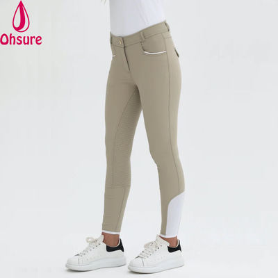 Logotipo personalizado Calças de equitação Calças de cavalgada Calças de cavalgada Jodhpurs Calças de equitação Calças de silicone