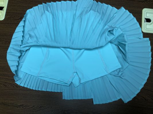 Conjunto de saia 2 em 1 com pregas para tênis atlético premium de qualidade personalizada para mulheres, vestido para clube de tênis