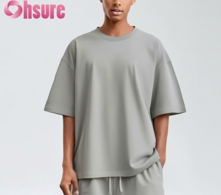 Camiseta de algodão masculina de alta qualidade Casual Regular Fit Suave Respirável Padrão Sólido Tecido de Trico Grátis