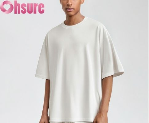 Camiseta de algodão masculina de alta qualidade Casual Regular Fit Suave Respirável Padrão Sólido Tecido de Trico Grátis