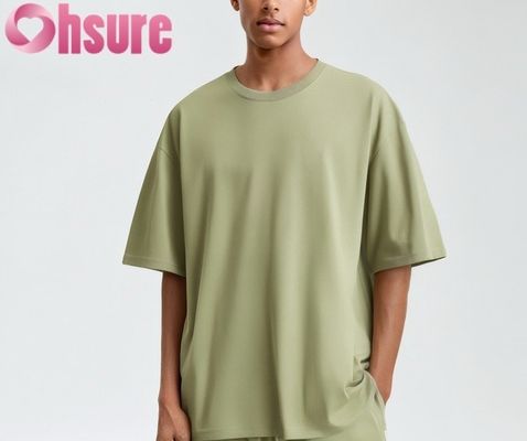Camiseta de algodão masculina de alta qualidade Casual Regular Fit Suave Respirável Padrão Sólido Tecido de Trico Grátis