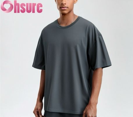 Camiseta de algodão masculina de alta qualidade Casual Regular Fit Suave Respirável Padrão Sólido Tecido de Trico Grátis