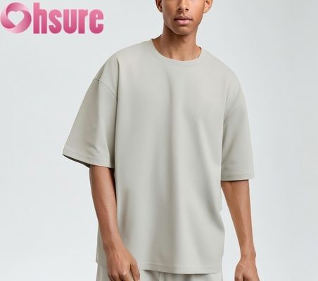 Camiseta de algodão masculina de alta qualidade Casual Regular Fit Suave Respirável Padrão Sólido Tecido de Trico Grátis