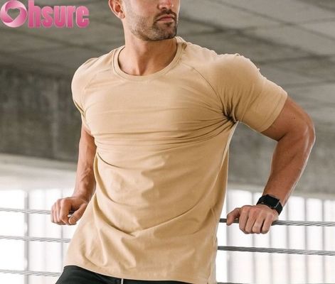 T-shirt esportivo de secagem rápida de alto desempenho para homens - ginásio e treinamento ao ar livre com ventilação 3D mesh