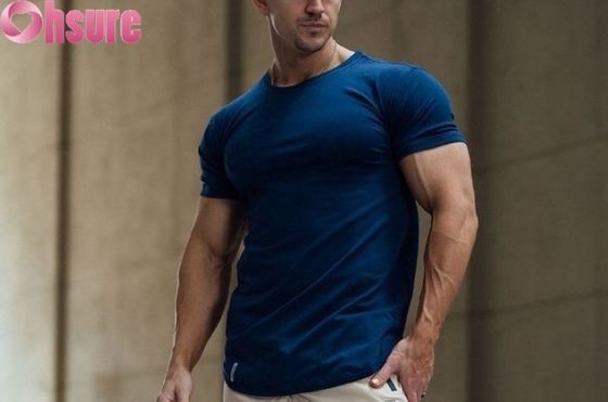 T-shirt esportivo de secagem rápida de alto desempenho para homens - ginásio e treinamento ao ar livre com ventilação 3D mesh