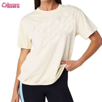 2025 Camisetas de Algodão Premium de Alta Qualidade para Mulheres e Meninas - Gola Redonda - Esporte - Uso Diário - Secagem Rápida - Respirável - Disfarça a Barriga - Tecido - Tamanhos X-XXL
