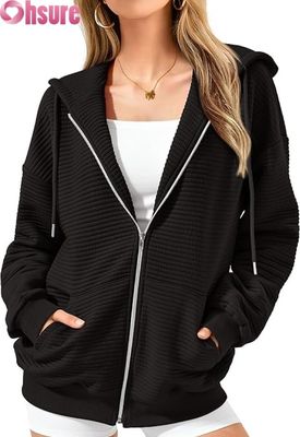 Moletom com capuz oversized feminino com estampa personalizada, bordado 3D com letras, malha, suéter, manga raglan casual preguiçoso com capuz