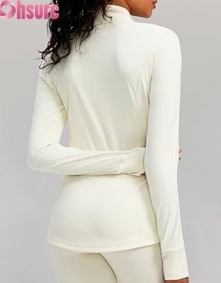 Jaqueta esportiva feminina com logotipo personalizado, capuz respirável com zíper, treino, leve, roupa ativa, jaqueta de corrida para academia para mulheres