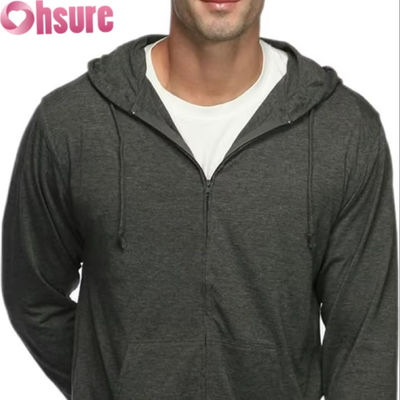 Pullover de Inverno Caloroso de Homens com Zipper e Design Impresso