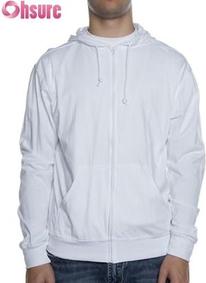 Pullover de Inverno Caloroso de Homens com Zipper e Design Impresso