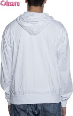 Pullover de Inverno Caloroso de Homens com Zipper e Design Impresso