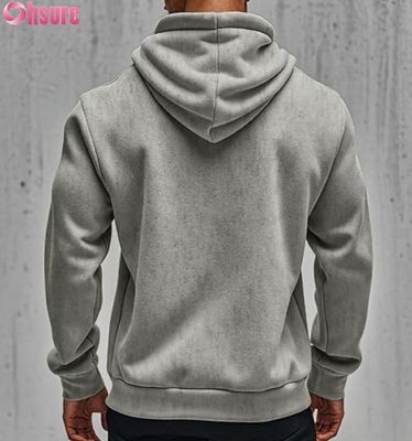 Moletom Oversized Quente Personalizado Inverno Fleece Pullover Unissex Streetwear Fashion