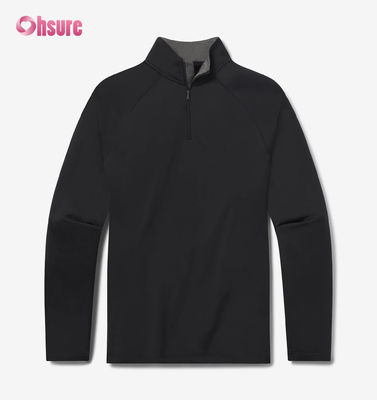 High Quality Custom Embroidery Oversized Men's Crew Neck Sweatshirt 2XL 100% algodão Francês Terry Quarter Zip Hoodie