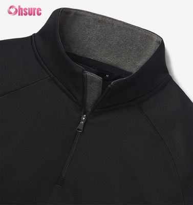 High Quality Custom Embroidery Oversized Men's Crew Neck Sweatshirt 2XL 100% algodão Francês Terry Quarter Zip Hoodie