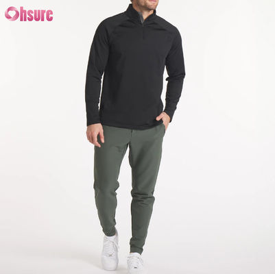 High Quality Custom Embroidery Oversized Men's Crew Neck Sweatshirt 2XL 100% algodão Francês Terry Quarter Zip Hoodie