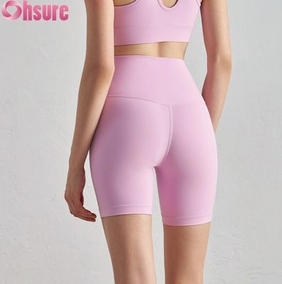 Calças de ginástica com cintura alta Calças de ginástica respiráveis Fitness Yoga Imprimir Calças de treino curtas com levantamento de nádegas para o verão Adultos Fitness Wear