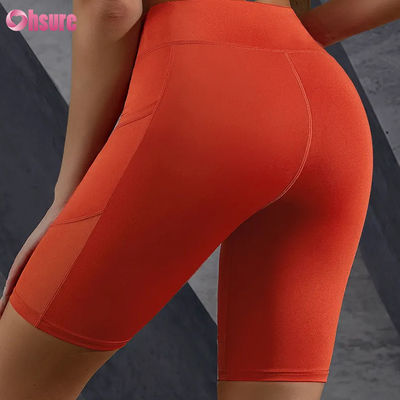 Impressão de logotipo personalizada, calças justas, venda quente, bolso, costura em malha, cintura alta, levanta bumbum, emagrecimento, shorts de ioga, leggings por atacado