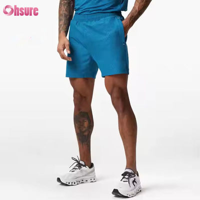 Calções de ginástica masculinos com logotipo personalizado, atléticos, 100% nylon, tecido, parte inferior ativa para esportes