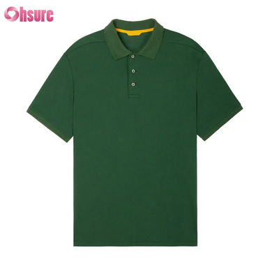 Raglan de malha premium masculino para camisa polo, estilo esportivo com gola contrastante, corte regular