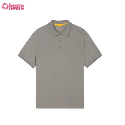 Raglan de malha premium masculino para camisa polo, estilo esportivo com gola contrastante, corte regular