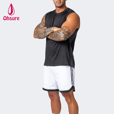 Shorts de ginástica masculinos de cor sólida OEM, respiráveis, de verão, com malha, para treino, roupa de treino, secagem rápida, novos shorts esportivos para homens